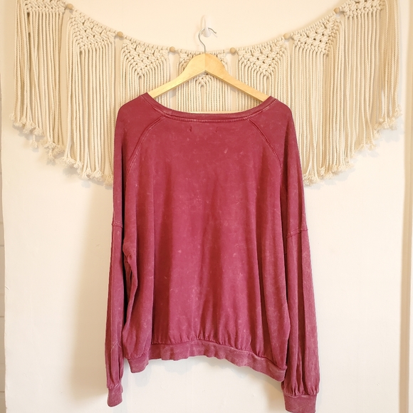 FREE PEOPLE Burnout Oversized Long Sleeve Sweater - Picture 8 of 8